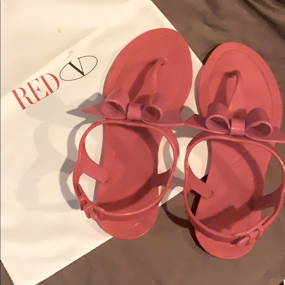Hot pink sandals